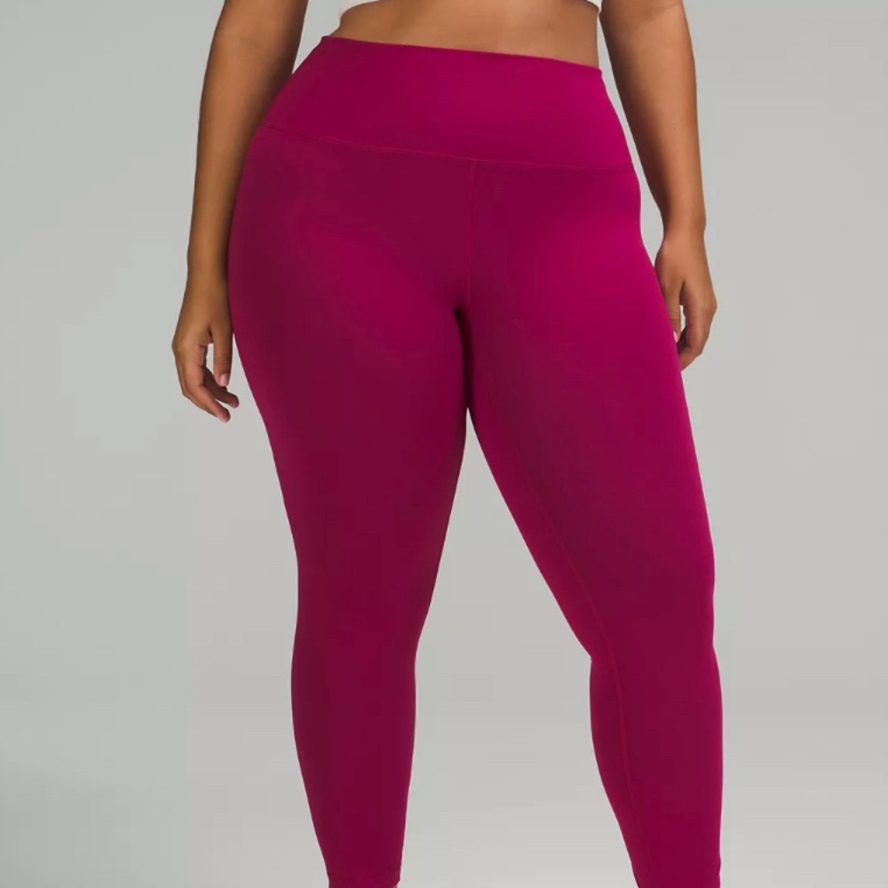 Lululemon Women's Base Pace High-Rise Fleece Tight 28" Wild Berry
